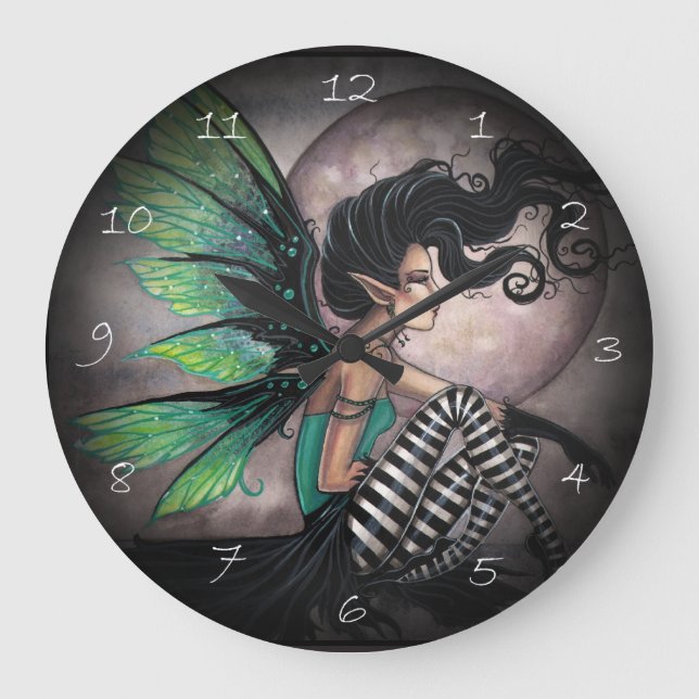 Secret Place Gothic Fairy Fantasy Art Clock (Front)