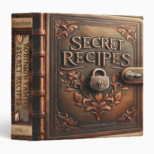 Secret Recipes Vintage Look Binder