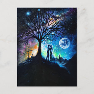 Secret rendevous after midnight postcard