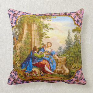 Secret Romance Baroque Throw Pillow