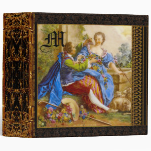 Secret Romance Pretty Baroque Monogram Binder