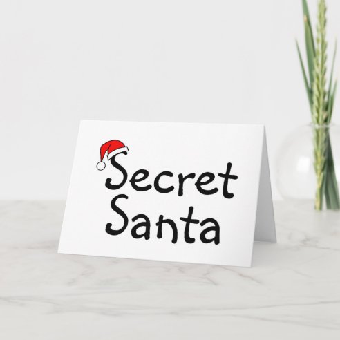 Secret Santa Cards, Greeting Cards & More | Zazzle CA