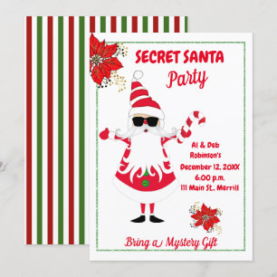 Secret Santa Christmas Party Invitation