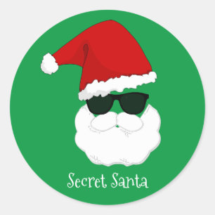 Secret Santa Classic Round Sticker