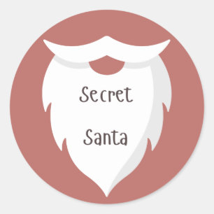 Secret Santa  Classic Round Sticker