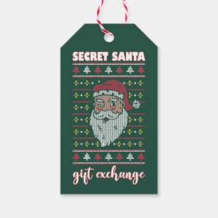 Secret Santa Gift Exchange Sweater Holiday Favour  Tags