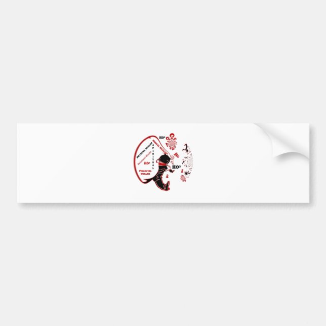 Secret Santa Gift – Prosperity & Wealth Bumper Sticker (Front)