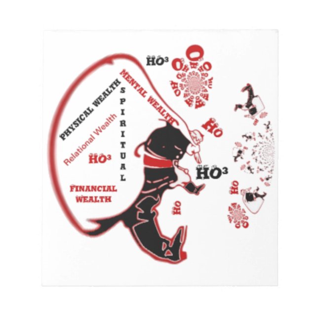 Secret Santa Gift – Prosperity & Wealth Notepad (Front)