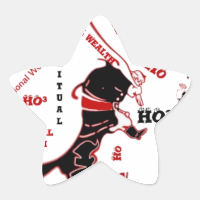 Secret Santa Gift – Prosperity & Wealth Star Sticker (Front)