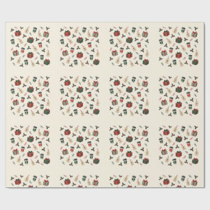 Secret Santa Mystery Office Gift Exchange Wrapping Paper