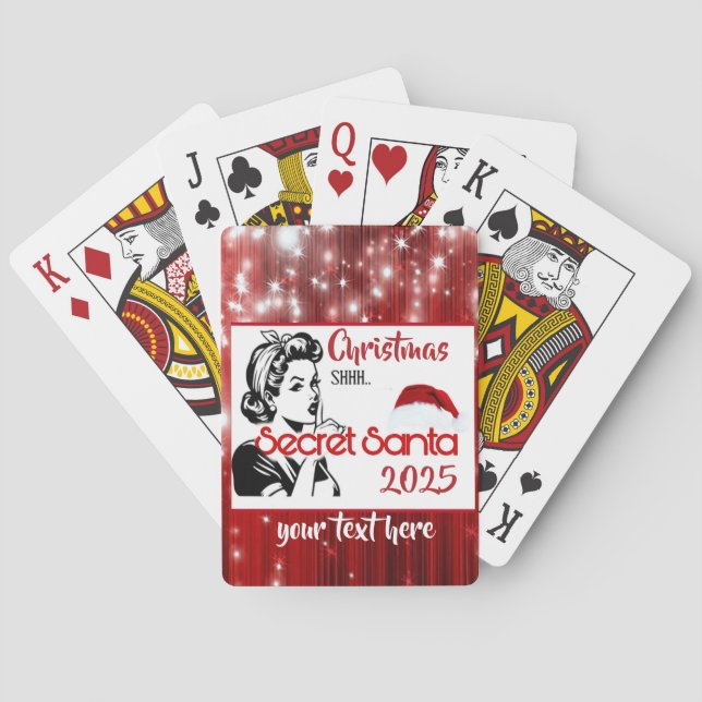 Secret Santa Playing Cards (Back)