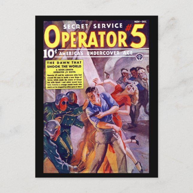 Secret Service Operator 5 - Nov-Dec 1938a_Pulp Art Postcard (Front)