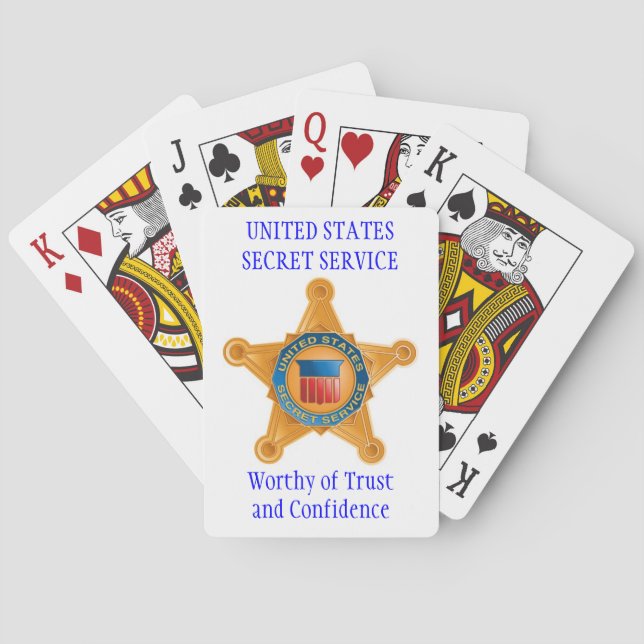 secret service playing cards (Back)