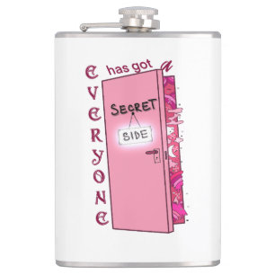 Secret side hip flask