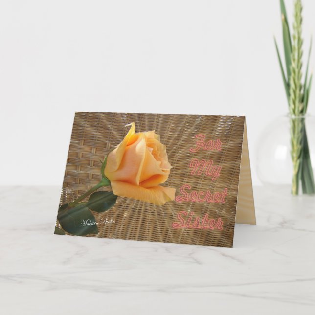 Secret Sister-customize sentiment Card (Front)