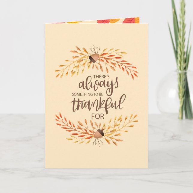 Secret Sister Happy Thanksgiving Card (Front)