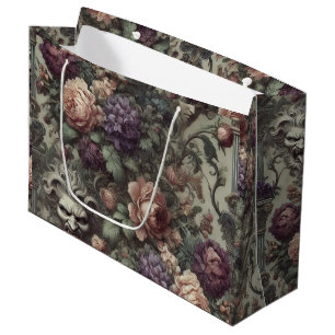 Secret Societies Bloom in Spirals – Gothic  Large Gift Bag