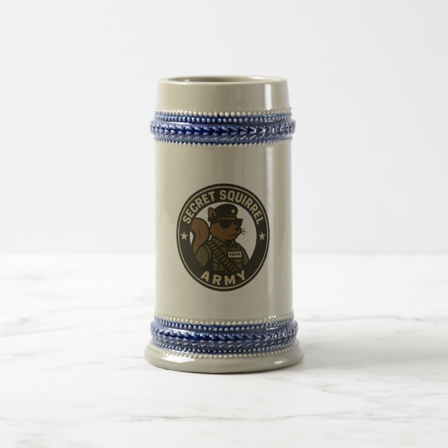 Secret Squirrel Army Stein (Center)