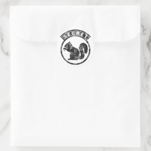 Secret Squirrel - Distressed - Type 1 Classic Round Sticker