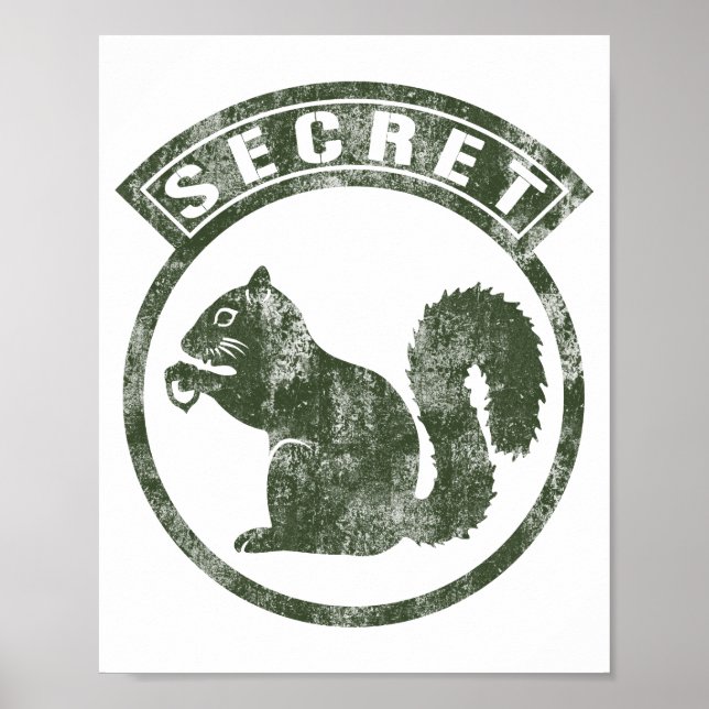 Secret Squirrel - Distressed - Type 1 Poster (Front)