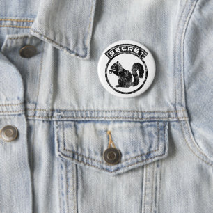 Secret Squirrel - Distressed - Type 2 2 Inch Round Button