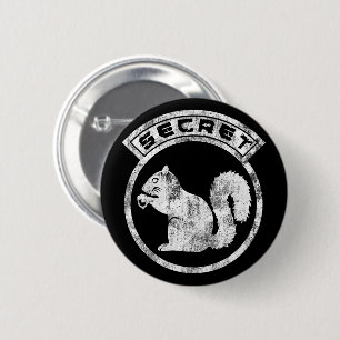 Secret Squirrel - Distressed - Type 2 Inch Round Button