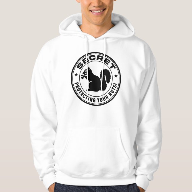 Secret Squirrel Patch "Protecting Your Nuts" Hoodie (Front)
