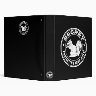 Secret Squirrel "Protecting Your Nuts" Distressed Binder