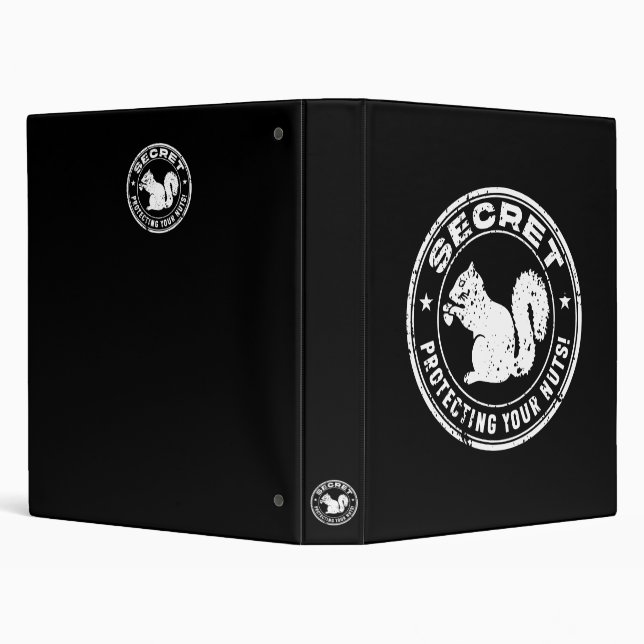 Secret Squirrel "Protecting Your Nuts" Distressed Binder (Background)