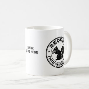 Secret Squirrel "Protecting Your Nuts" Distressed Coffee Mug