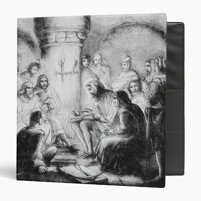 Secret Study of Wycliffe's Bible Binder (Front/Inside)