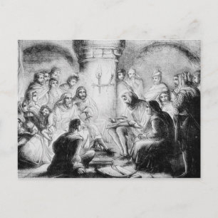 Secret Study of Wycliffe's Bible Postcard