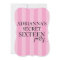 Secret Surprise Sweet Sixteen Party Pink Stripes
