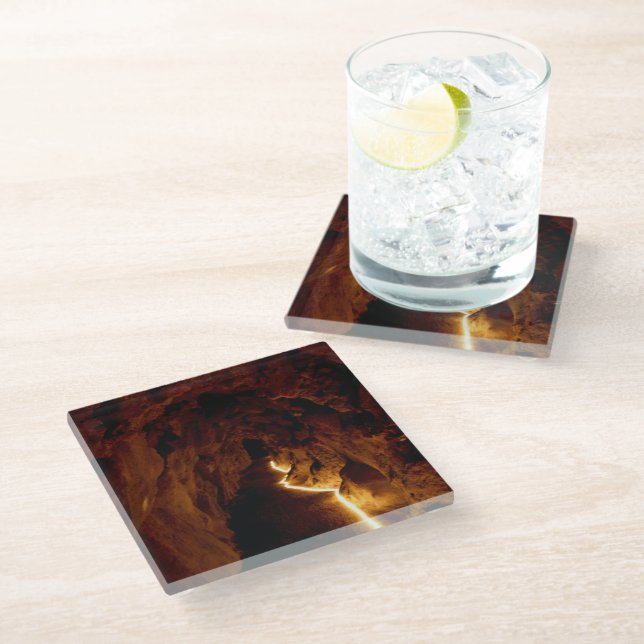 Secret Tunnel Glass Coaster (Angled)