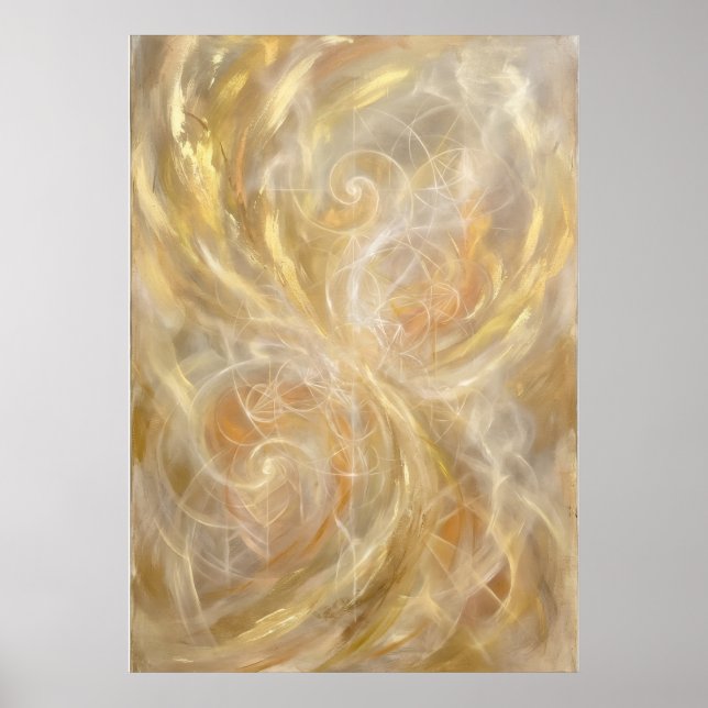 Secret Vibration Golden Spirit Art Poster (Front)