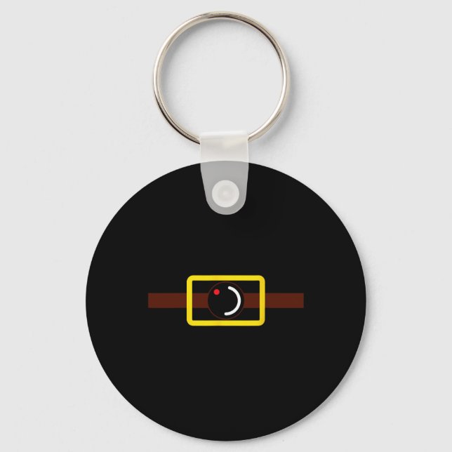 Secret Video Recording Funny Camera Halloween Cost Keychain (Front)