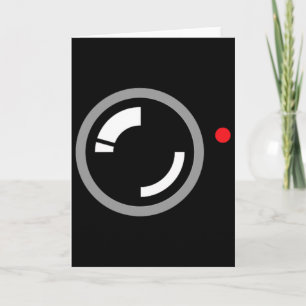 Secret Video Recording Funny Cameraman Halloween C Card