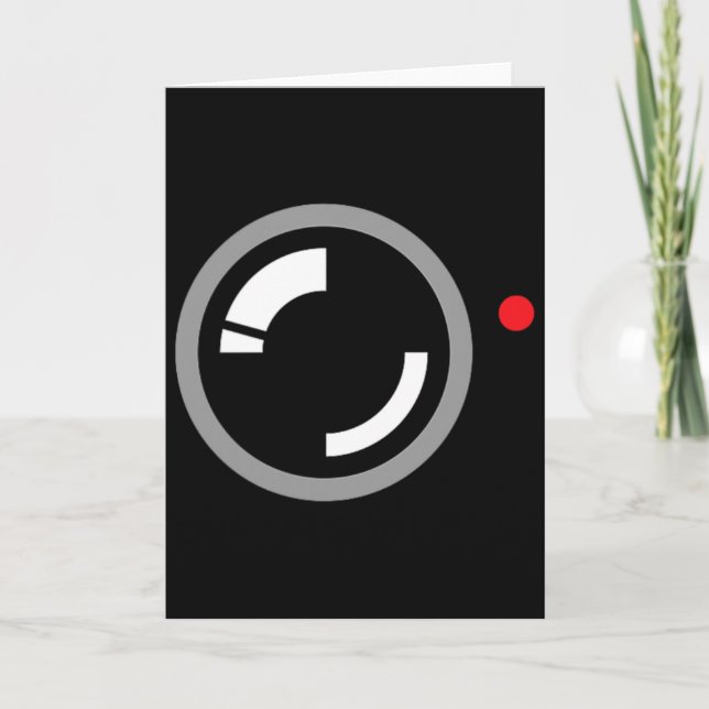 Secret Video Recording Funny Cameraman Halloween C Card (Front)