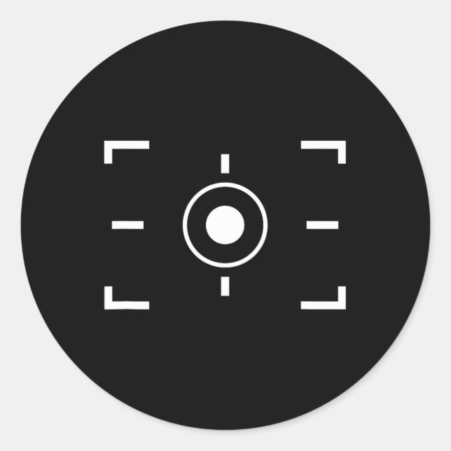 Secret Video Recording Funny Photographer Hallowee Classic Round Sticker (Front)