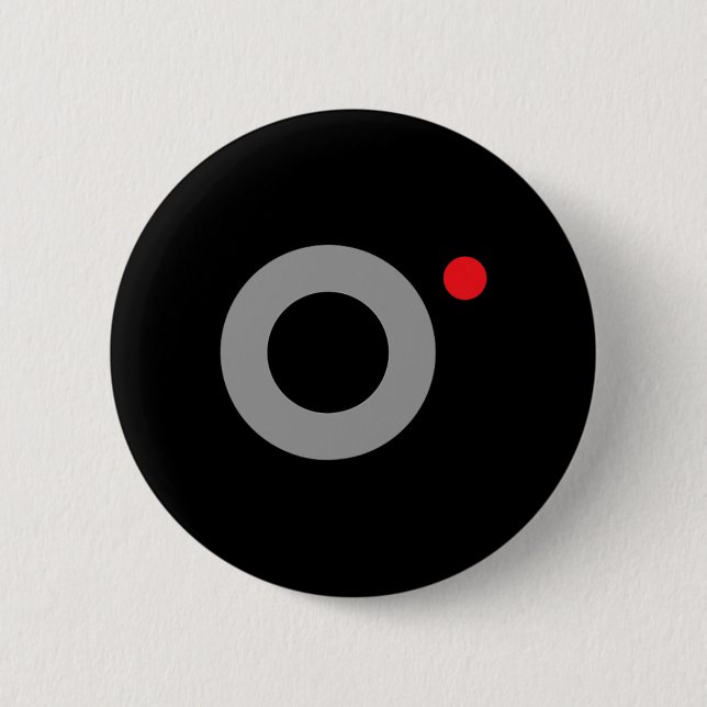 Secret Video Recording Funny Secret Agent Hallowee 2 Inch Round Button (Front)