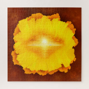 "Secret World" surrealistic sunset island painting Jigsaw Puzzle