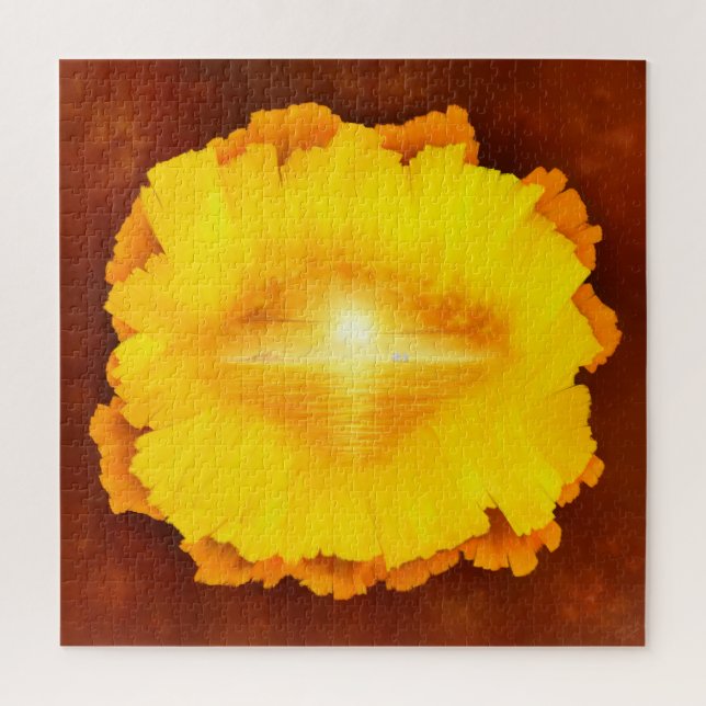 "Secret World" surrealistic sunset island painting Jigsaw Puzzle (Vertical)