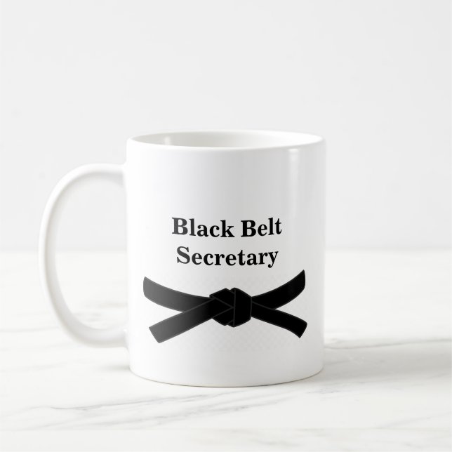 Secrétaire Gift Mug de ceinture noire (Gauche)
