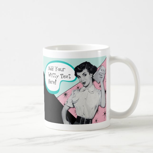 Secrétaire impertinent vintage Mug (Droite)