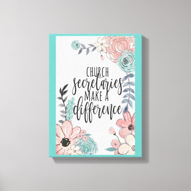 Secrétariat de l'Église toile étirée (Recto)