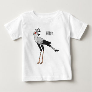 Secretary bird cartoon illustration baby T-Shirt