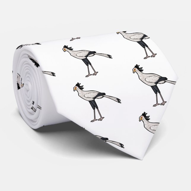 Secretary Bird Tie (Rolled)