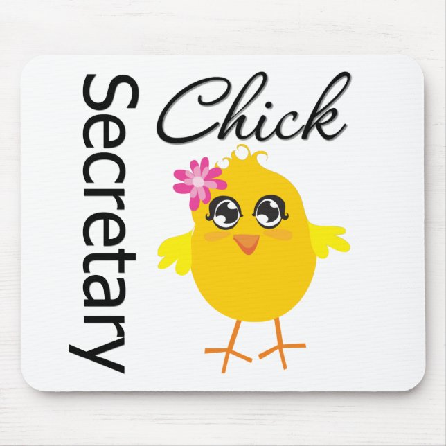 Secretary Chick Mouse Pad (Front)