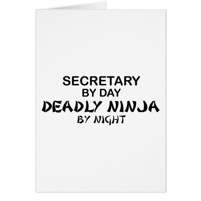 Secretary Deadly Ninja by Night (Front)