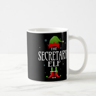 Secretary Elf Xmas Matching Family Group Christmas Coffee Mug